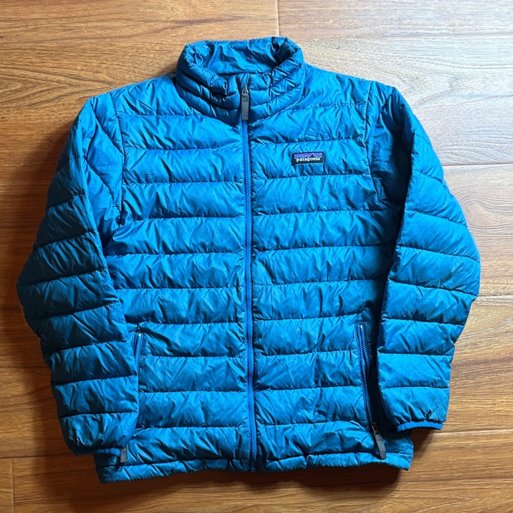 Patagonia Kids large blue Puffer Jacket